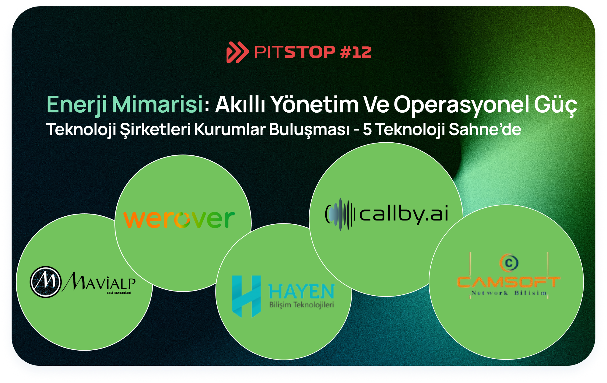 Enerji Operasyonunda Yapay Zeka: 5 Teknoloji Şirketi, Türkiye'nin Kurumsal Karar Vericilerini PitStop #12'de Buluşturdu